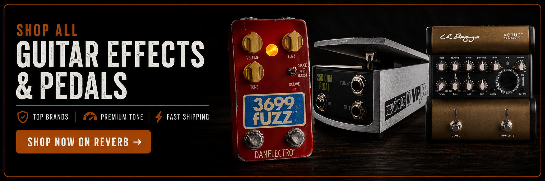 Quality named brand effects and guitar pedals from Universal Music Supply